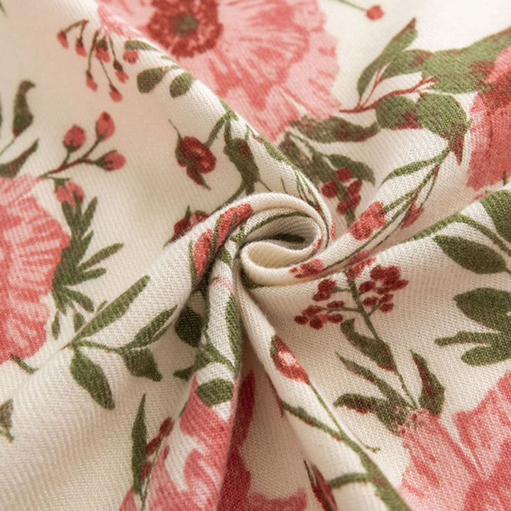 Scialle tibetano Buddha Stones, elegante, dolce, grande, con stampa di fiori e foglie, autunno inverno, morbido e caldo, sciarpa avvolgente - image 4