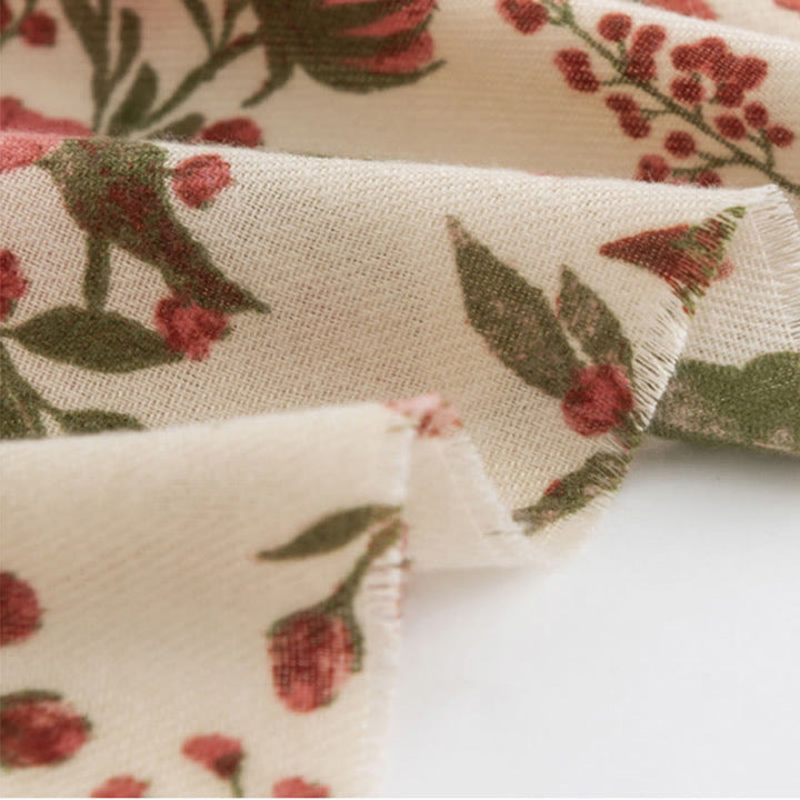 Scialle tibetano Buddha Stones, elegante, dolce, grande, con stampa di fiori e foglie, autunno inverno, morbido e caldo, sciarpa avvolgente - image 7