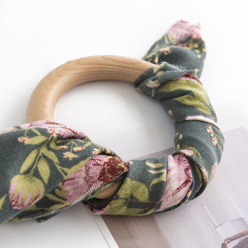 Scialle tibetano con Buddha Stones, fiori che sbocciano, foglie rigogliose, stampa autunnale, invernale, morbido e caldo