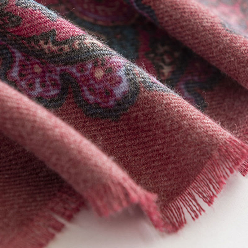 Scialle con stampe paisley tibetane Buddha Stones , autunno inverno, morbido e caldo, sciarpa avvolgente - image 8