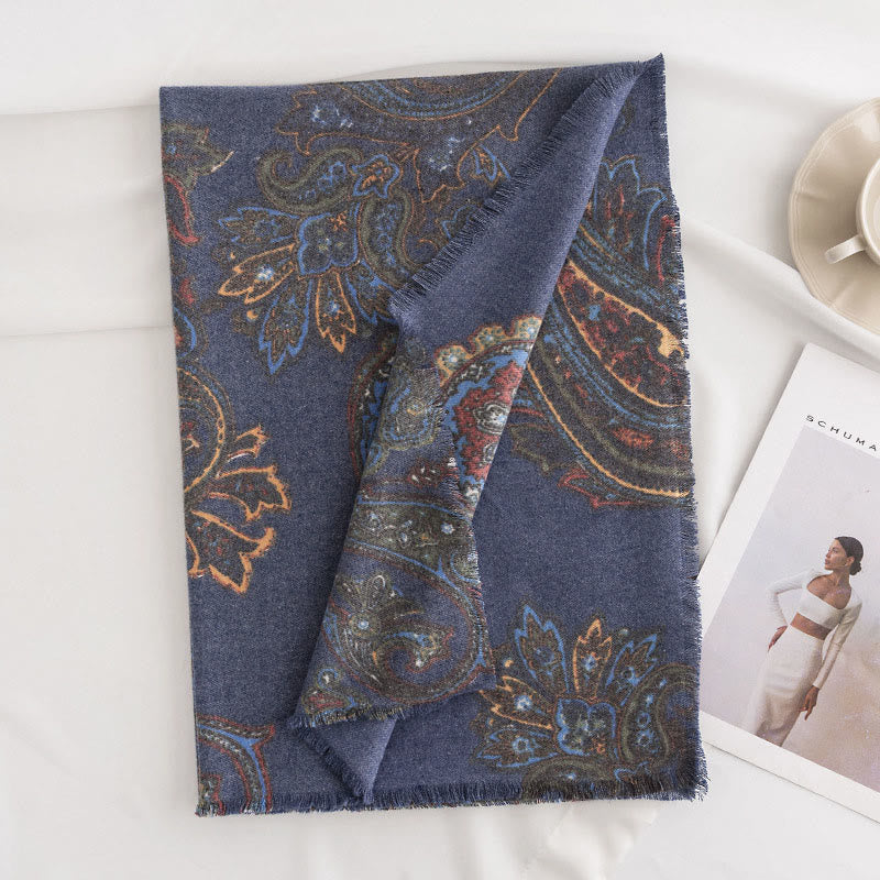 Scialle con stampe paisley tibetane Buddha Stones , autunno inverno, morbido e caldo, sciarpa avvolgente