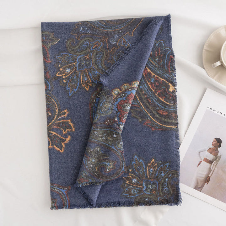 Scialle con stampe paisley tibetane Buddha Stones , autunno inverno, morbido e caldo, sciarpa avvolgente