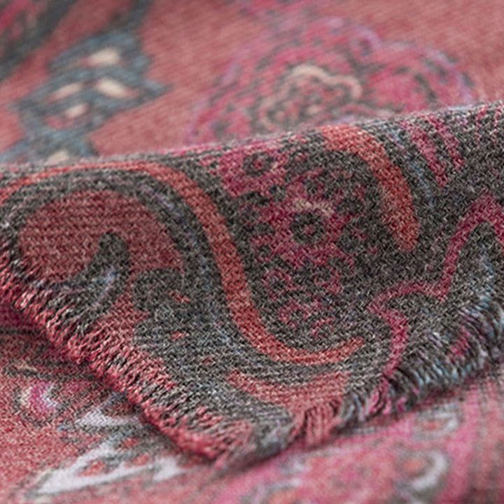 Scialle con stampe paisley tibetane Buddha Stones , autunno inverno, morbido e caldo, sciarpa avvolgente - image 6