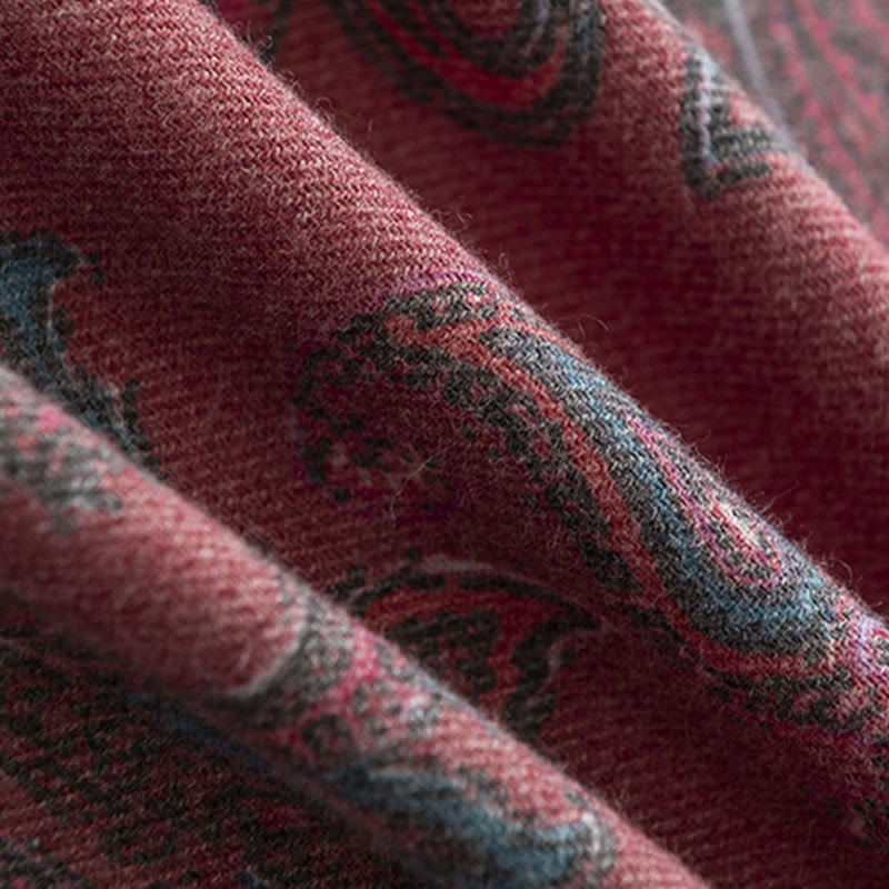 Scialle con stampe paisley tibetane Buddha Stones , autunno inverno, morbido e caldo, sciarpa avvolgente - image 7