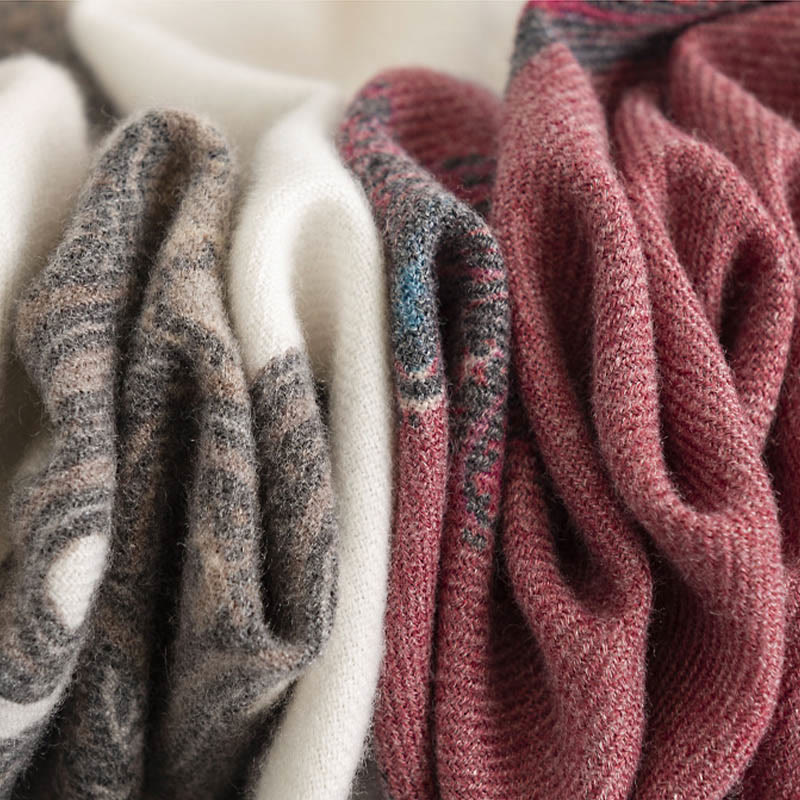 Scialle con stampe paisley tibetane Buddha Stones , autunno inverno, morbido e caldo, sciarpa avvolgente - image 19