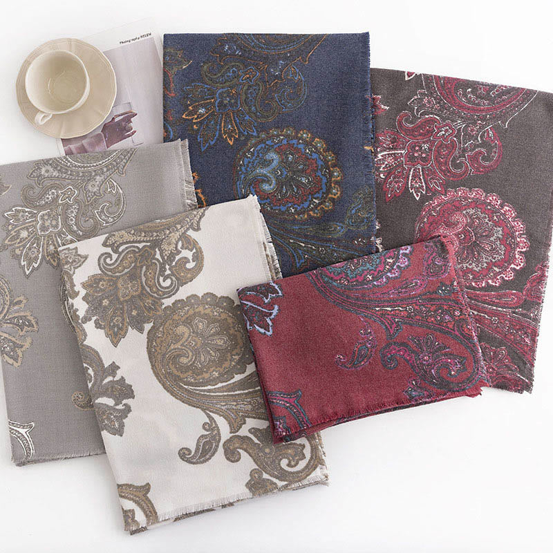 Scialle con stampe paisley tibetane Buddha Stones , autunno inverno, morbido e caldo, sciarpa avvolgente