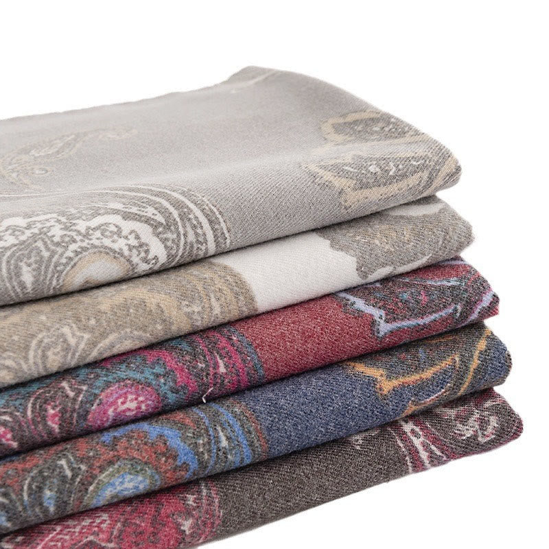 Scialle con stampe paisley tibetane Buddha Stones , autunno inverno, morbido e caldo, sciarpa avvolgente