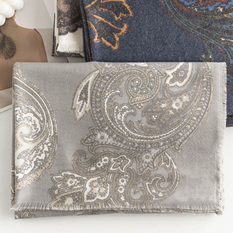 Scialle con stampe paisley tibetane Buddha Stones , autunno inverno, morbido e caldo, sciarpa avvolgente