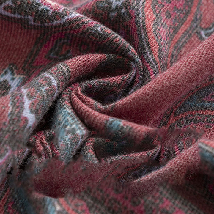 Scialle con stampe paisley tibetane Buddha Stones , autunno inverno, morbido e caldo, sciarpa avvolgente - image 5