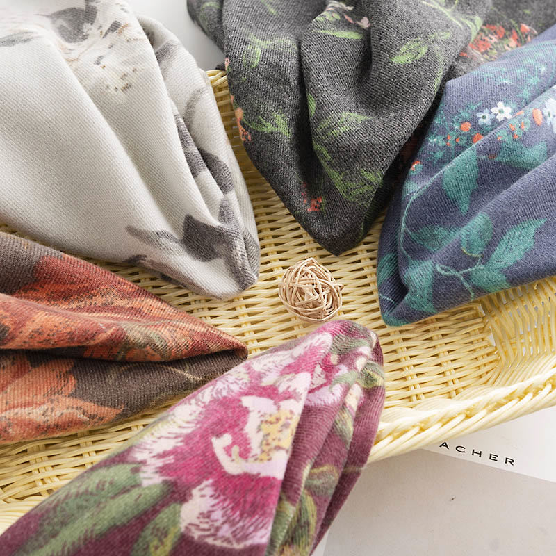 Scialle con motivo stampato a rose multicolore tibetano Buddha Stones, autunno inverno, caldo e accogliente - image 13