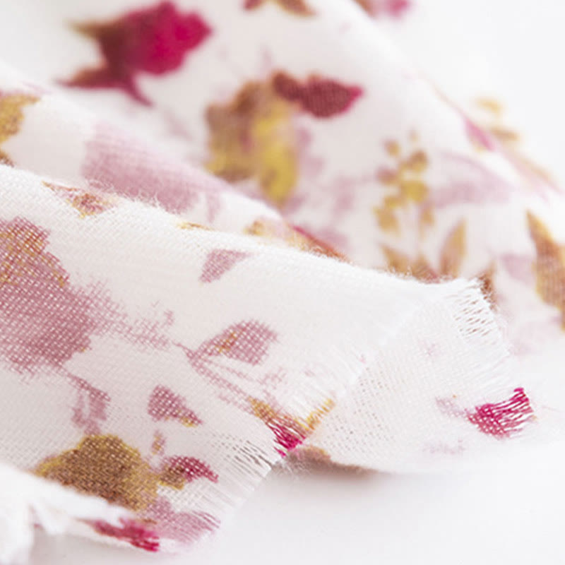 Scialle con stampa floreale e foglie cadenti, motivo Buddha Stones Tibetan, autunno inverno, caldo e accogliente, da viaggio - image 9