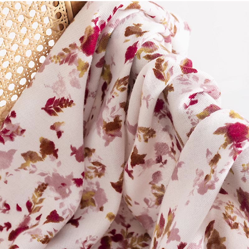 Scialle con stampa floreale e foglie cadenti, motivo Buddha Stones Tibetan, autunno inverno, caldo e accogliente, da viaggio - image 5