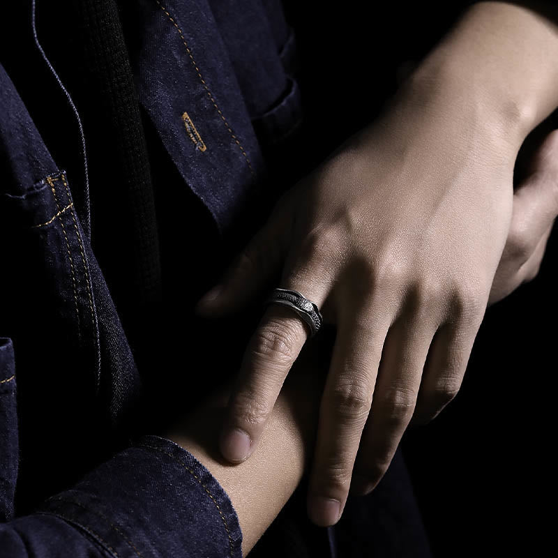 Anello di protezione dell'anno del serpente a forma di serpente in argento sterling 999 Buddha Stones - image 16