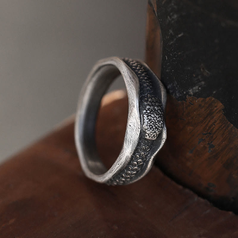 Anello di protezione dell'anno del serpente a forma di serpente in argento sterling 999 Buddha Stones - image 10