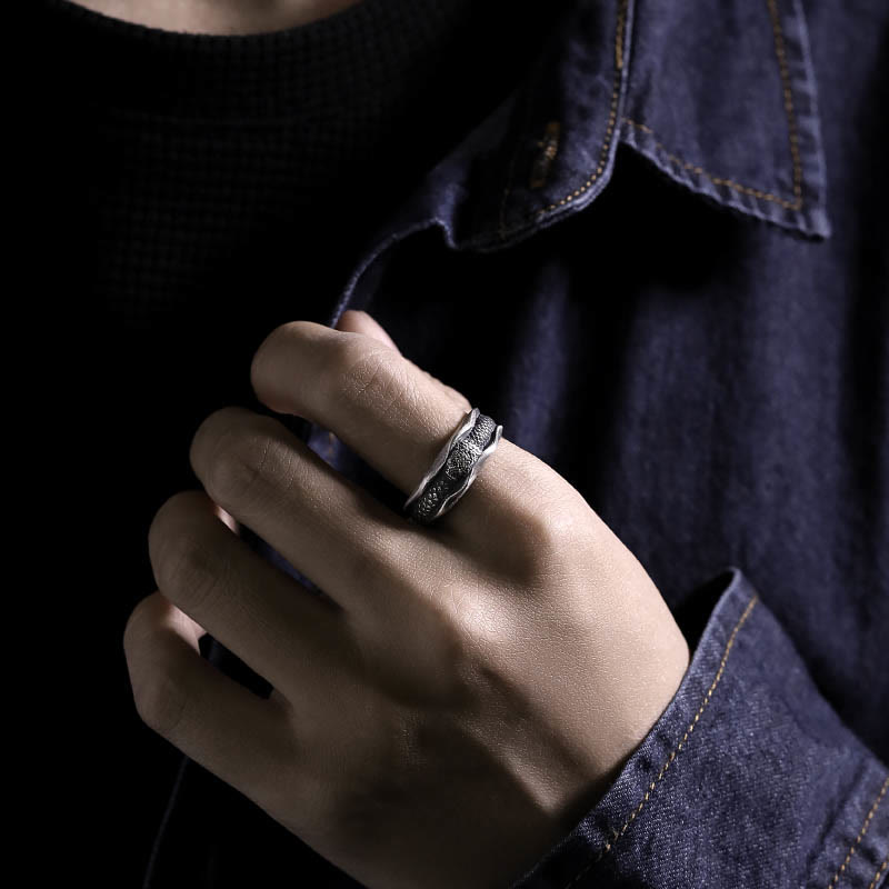 Anello di protezione dell'anno del serpente a forma di serpente in argento sterling 999 Buddha Stones - image 15