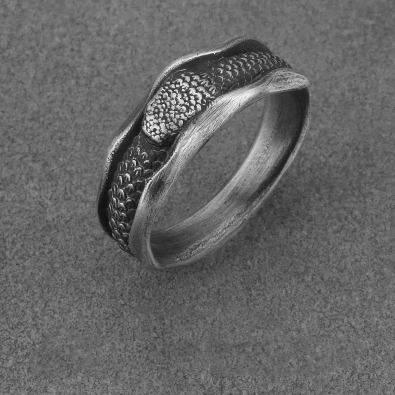 Anello di protezione dell'anno del serpente a forma di serpente in argento sterling 999 Buddha Stones - image 13