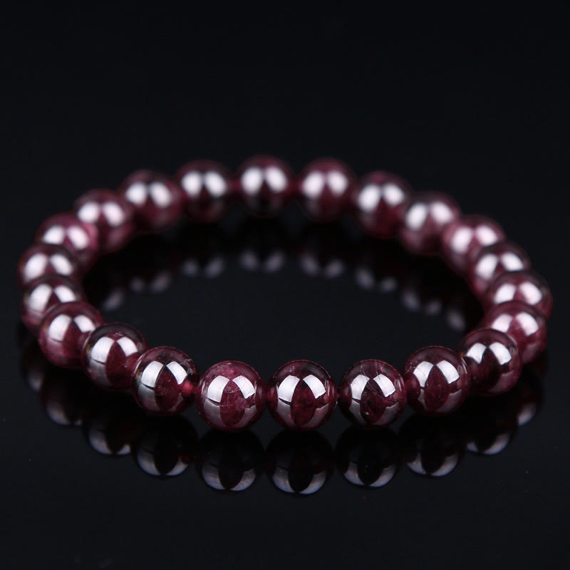 Braccialetto Buddha Stones Natural Garnet Bead Passion - 13-14 mm - image 0