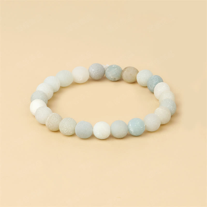 Braccialetto di supporto per l'equilibrio calmo della serie verde Buddha Stones Love Self