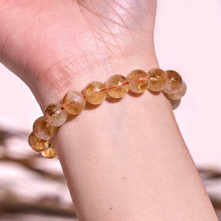 Braccialetto Buddha Stones Boost Confidence Yellow Series Happiness Positive