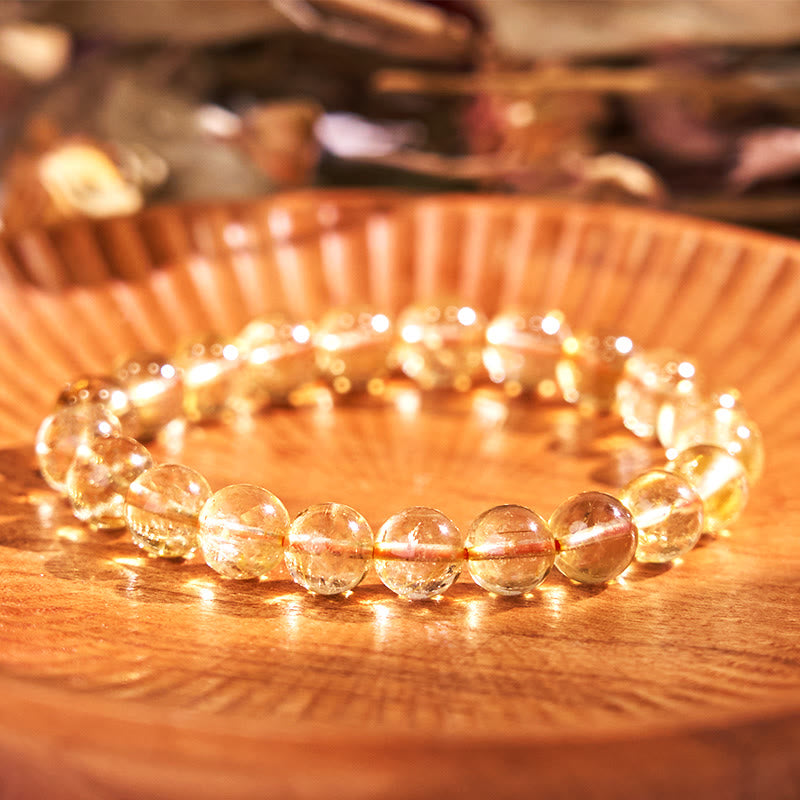 Braccialetto Buddha Stones Boost Confidence Yellow Series Happiness Positive
