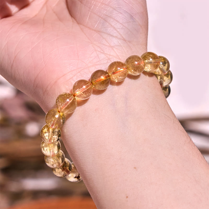 Braccialetto Buddha Stones Boost Confidence Yellow Series Happiness Positive