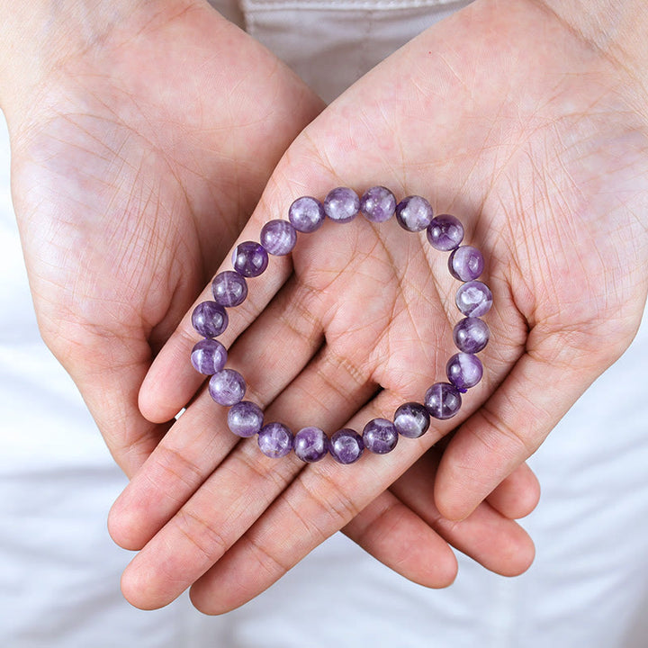 Braccialetto Buddha Stones Keep Calm Purple Series Healing Love