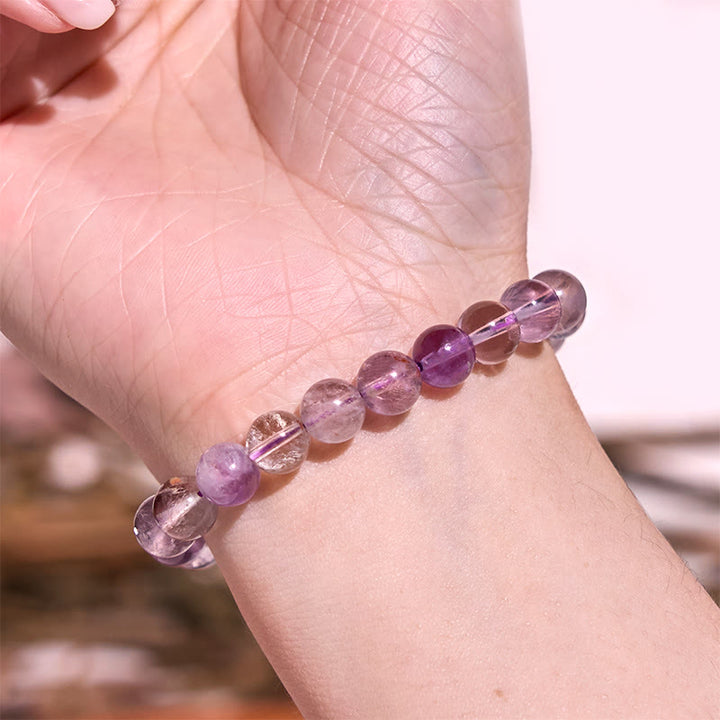 Braccialetto Buddha Stones Keep Calm Purple Series Healing Love
