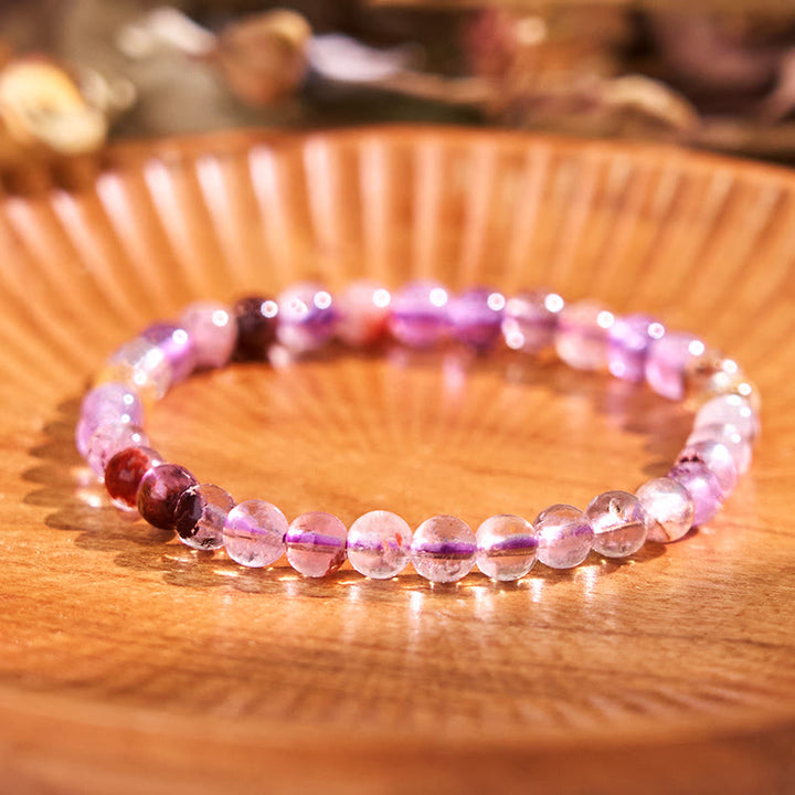 Braccialetto Buddha Stones Keep Calm Purple Series Healing Love