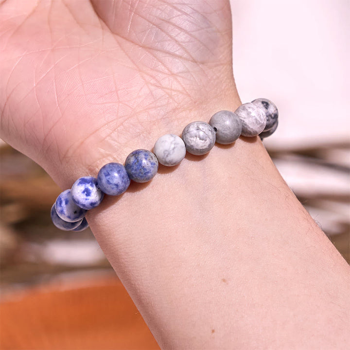 Bracciale Buddha Stones Let The Past Go Blue Series Calm Tranquility