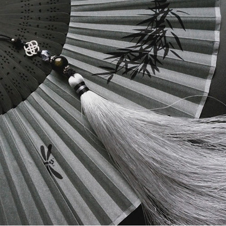 Buddha Stones Ventaglio pieghevole in bambù e poliestere di bambù - image 12