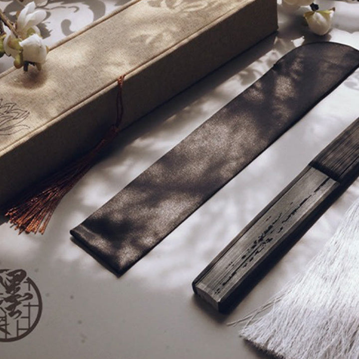 Buddha Stones Ventaglio pieghevole in bambù e poliestere di bambù - image 11