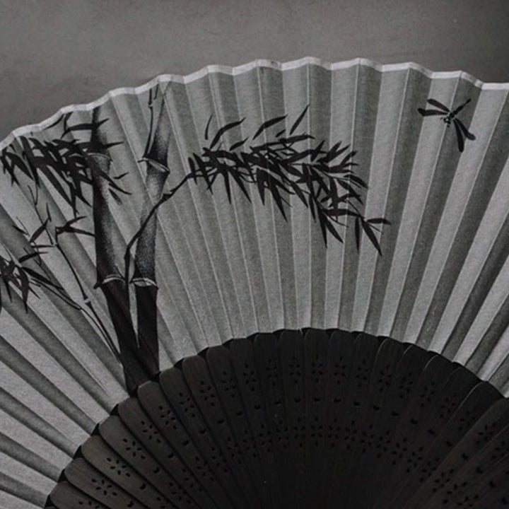 Buddha Stones Ventaglio pieghevole in bambù e poliestere di bambù - image 13