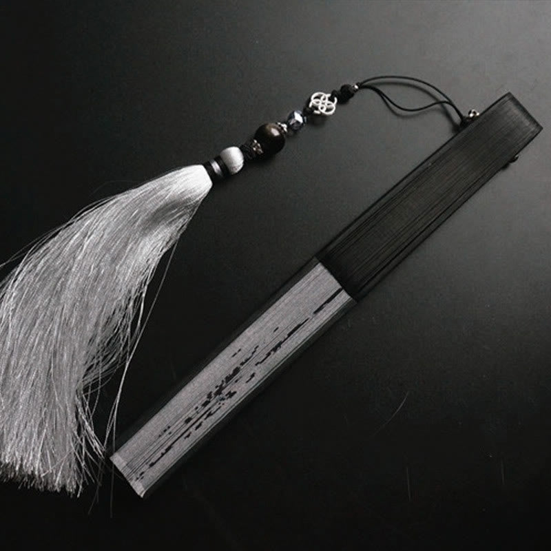 Buddha Stones Ventaglio pieghevole in bambù e poliestere di bambù - image 10