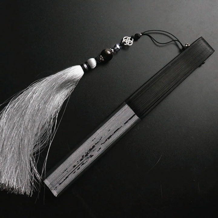 Buddha Stones Ventaglio pieghevole in bambù e poliestere di bambù - image 10