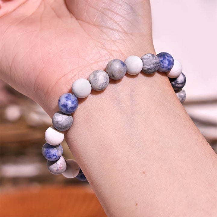 Buddha Stones ripristina la calma Braccialetto Love Tranquility della serie Cool Color