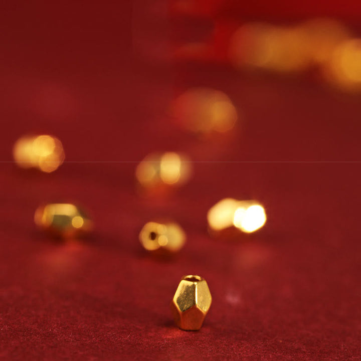 Buddha Stones 999 Oro Anno del Serpente Fatto a Mano Fortuna Forza Braccialetto Intrecciato Cavigliera - image 13