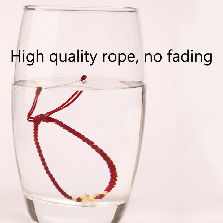 Buddha Stones 999 Oro Anno del Serpente Eterno Nodo Infinito Braccialetto Fatto a Mano della Fortuna - image 3