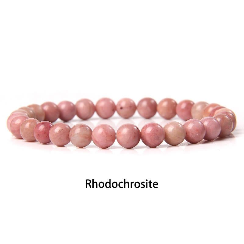 Buddha Stones 6mm Varie Pietre Cristallo Nero Glitter Pietra Occhio di Tigre Rosso Perline Braccialetto di Protezione