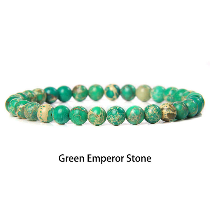 Buddha Stones 6mm Varie Pietre Cristallo Nero Glitter Pietra Occhio di Tigre Rosso Perline Braccialetto di Protezione