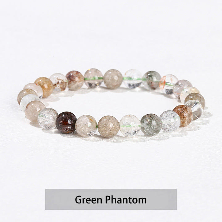 Buddha Stones Vari cristalli Ametista Avventurina verde Quarzo rosa Braccialetto curativo