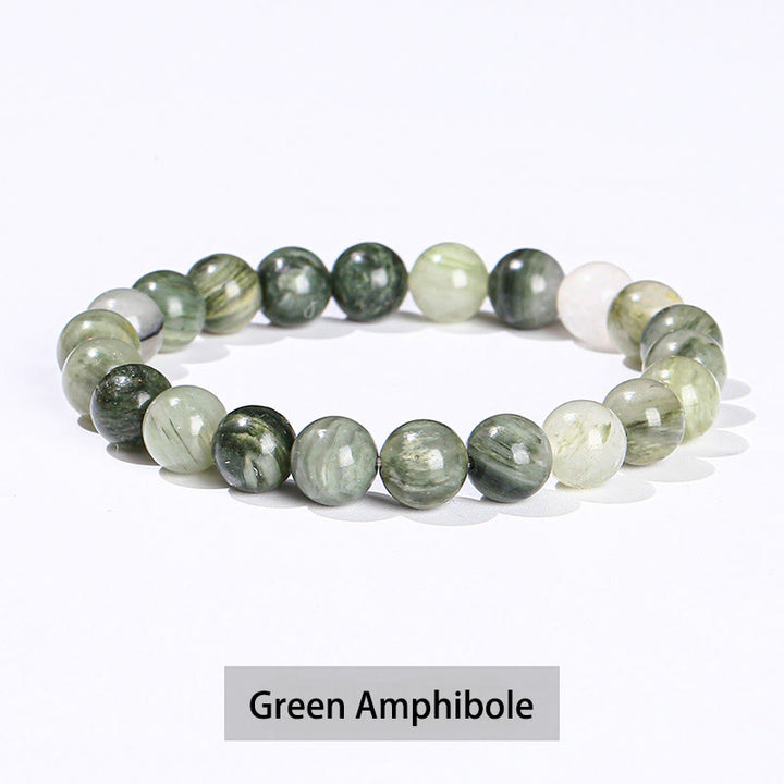 Buddha Stones Vari cristalli Ametista Avventurina verde Quarzo rosa Braccialetto curativo