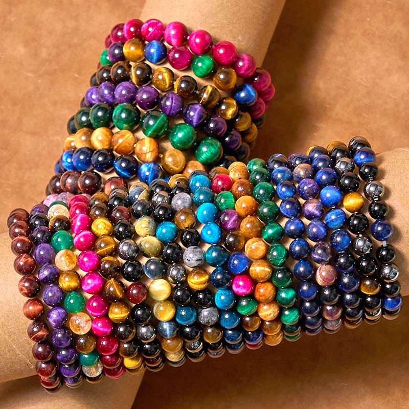 Buddha Stones Vari braccialetti di fiducia in occhio di tigre - image 0
