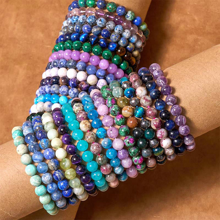 Buddha Stones ripristina la calma Braccialetto Love Tranquility della serie Cool Color