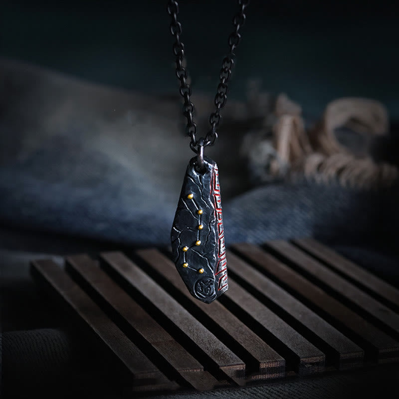 Collana con ciondolo in argento sterling 999 con ciondolo a forma di carrozza Buddha Stones