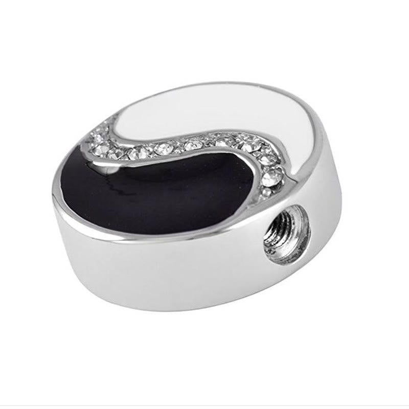 Collana con ciondolo in acciaio al titanio Buddha Stones Yin Yang Harmony - image 5
