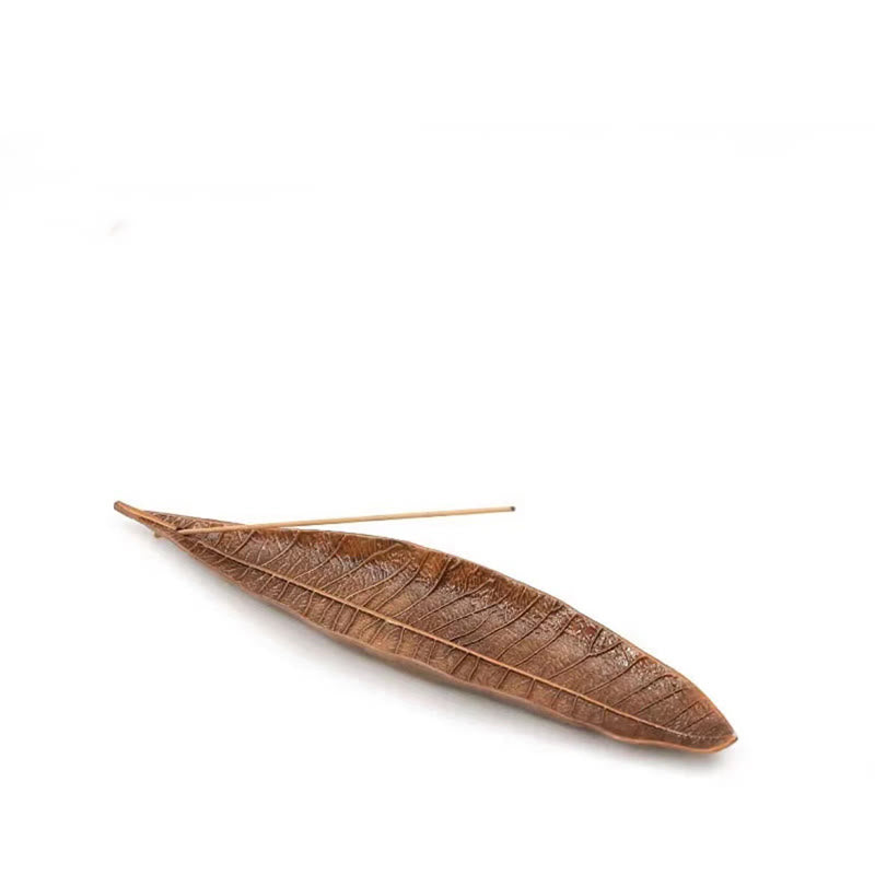 Decorazione bruciatore di incenso curativo in foglia orientale in lega Buddha Stones - image 10