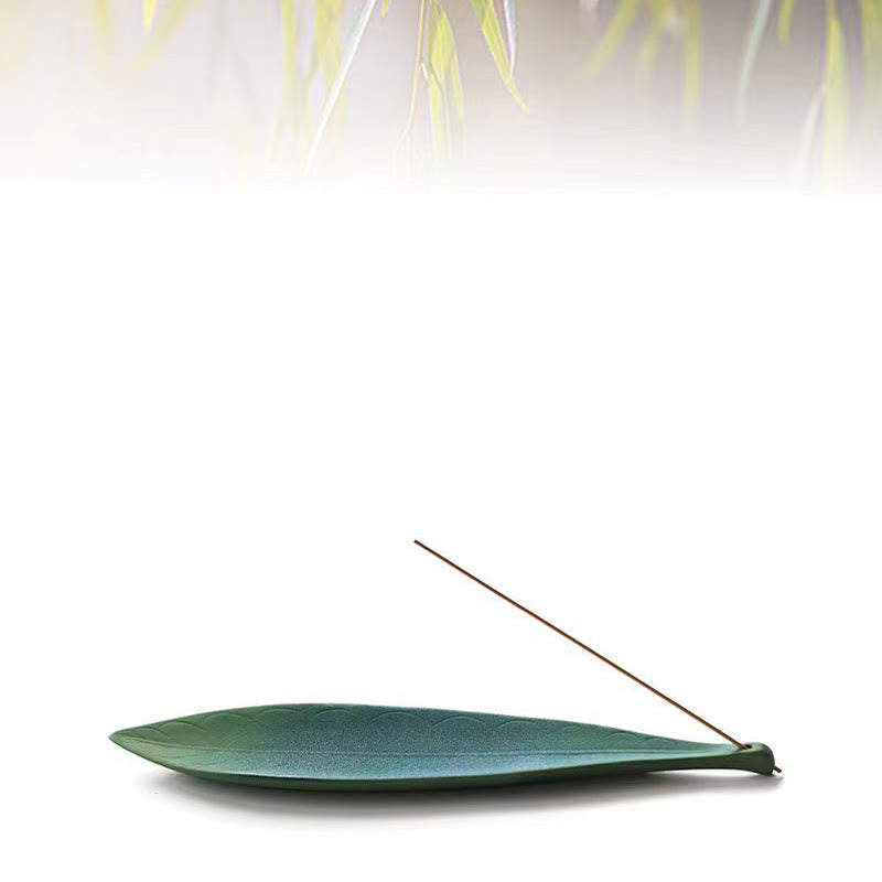 Buddha Stones, foglie di salice, bruciatore di incenso in ceramica curativo, decorazione - image 3