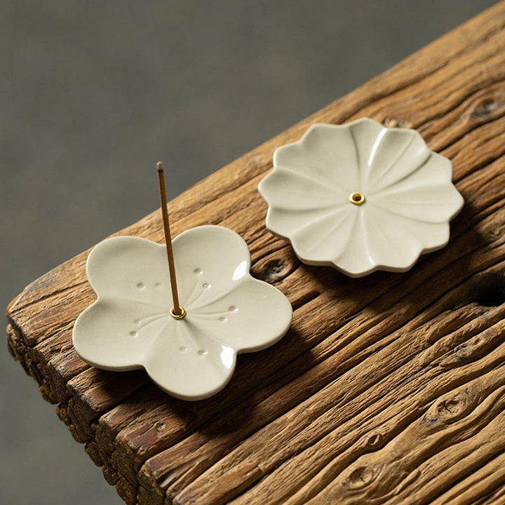 Buddha Stones, loto, fiore di ciliegio, fiore di prugna, crisantemo, bruciatore di incenso in ceramica curativo, decorazione - image 8