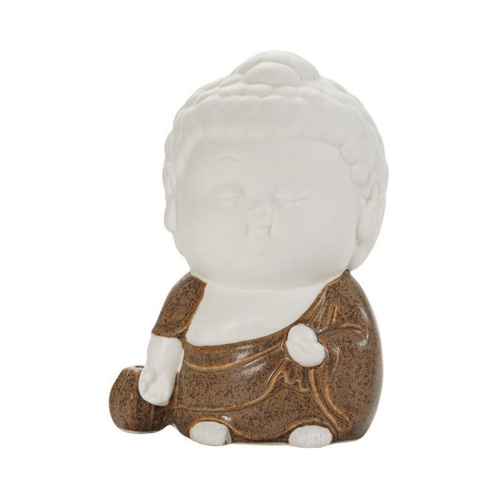 Buddha Stones Buddha seduto in piedi reclinato in ceramica bruciatore di incenso curativo decorazione da scrivania