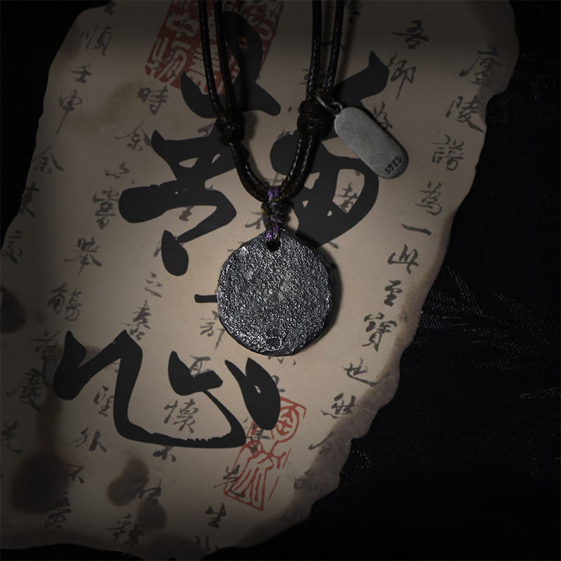 Ciondolo con collana di armonia di design Tai Chi Yin Yang in argento sterling 999 Buddha Stones - image 4